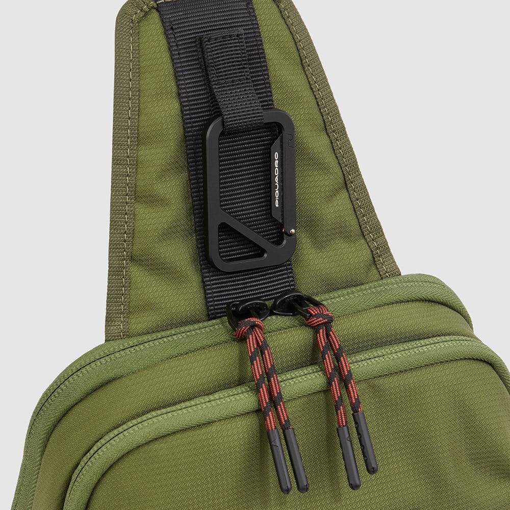 Piquadro Mono sling bag in recycled fabric I Più Venduti