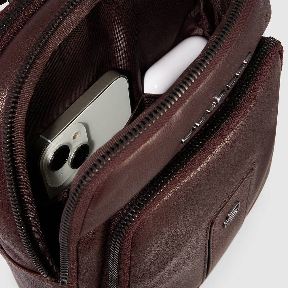 Piquadro iPad®mini pocket crossbody bag 2025