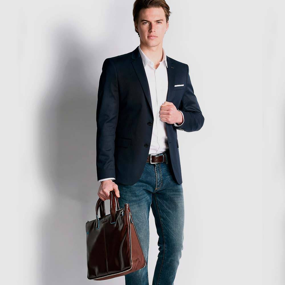 Piquadro Slim computer 15,6" and iPad®Pro 12,9" bag Promozione Limitata