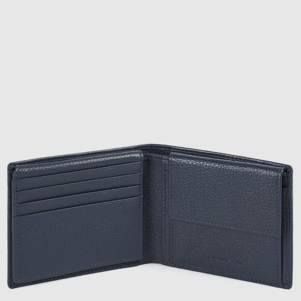 Piquadro Men’s wallet with flip up ID window, coin pocket Offerta