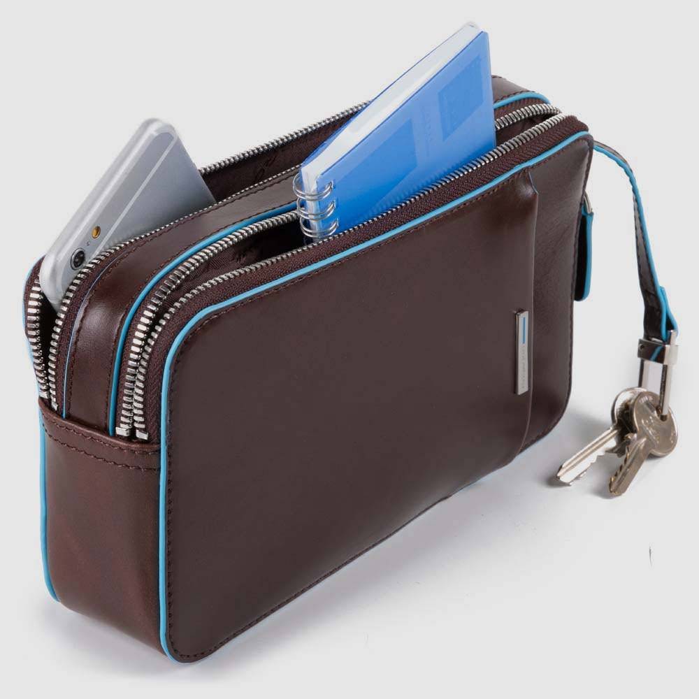 Piquadro Men’s wrist clutch bag with front slip pocket In Vendita