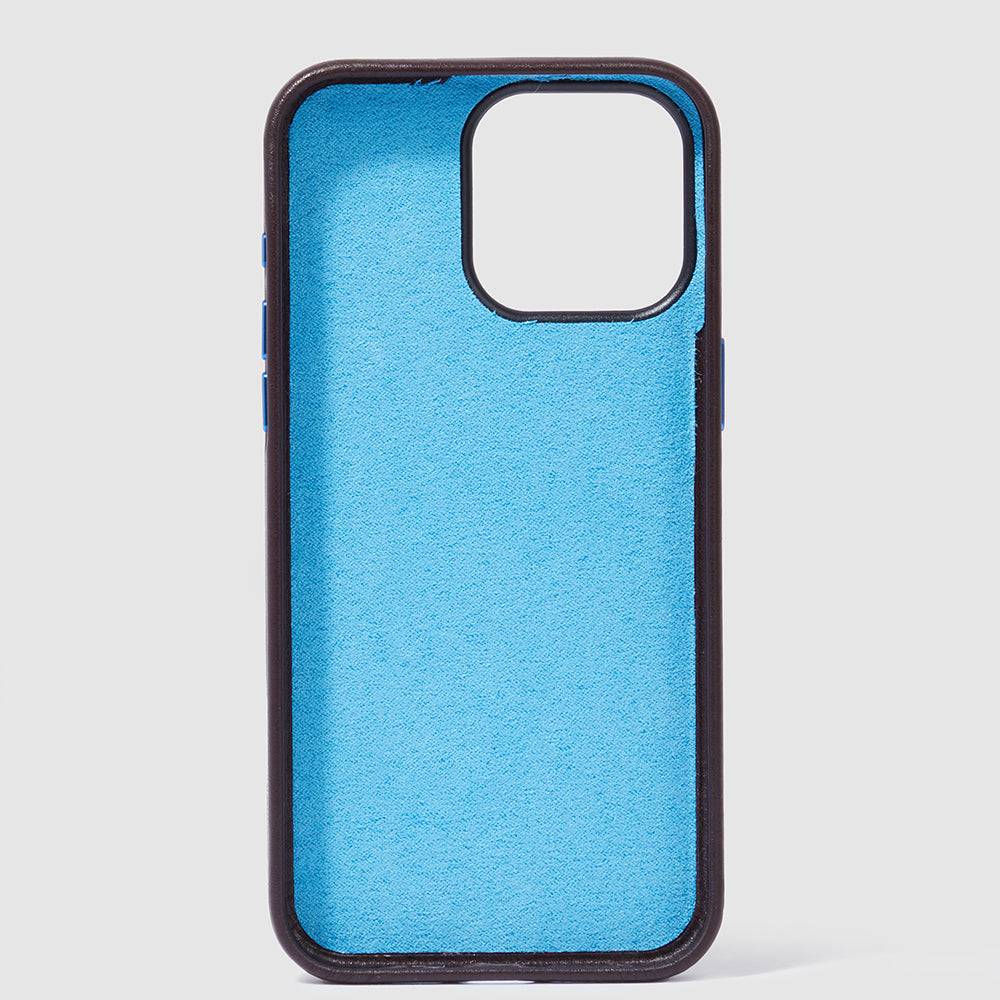 Piquadro Leather case for iPhone® 15 Pro Max 6,7” Qualità