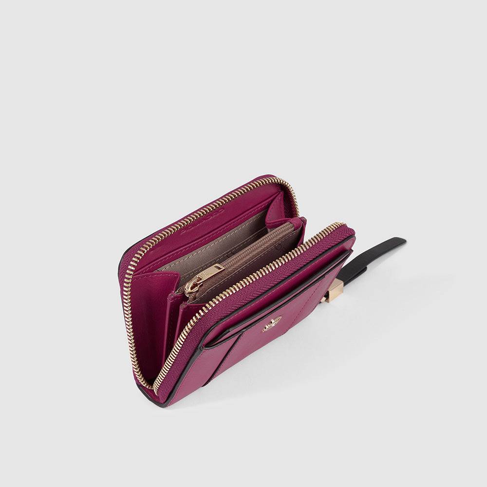 Piquadro Zip-around women’s wallet with four dividers Sconto