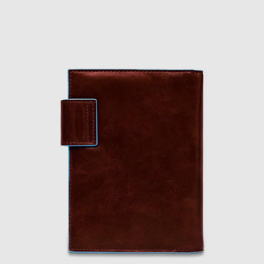 Piquadro Large leather organiser with Italy