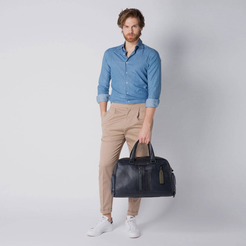 Piquadro Personalizable duffel bag with shoe compartment Vendita Calda