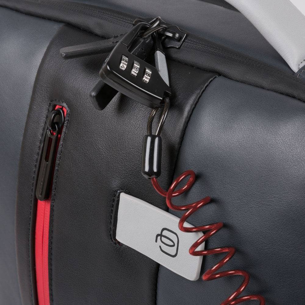 Piquadro PC and iPad® backpack with anti-theft cable Italy