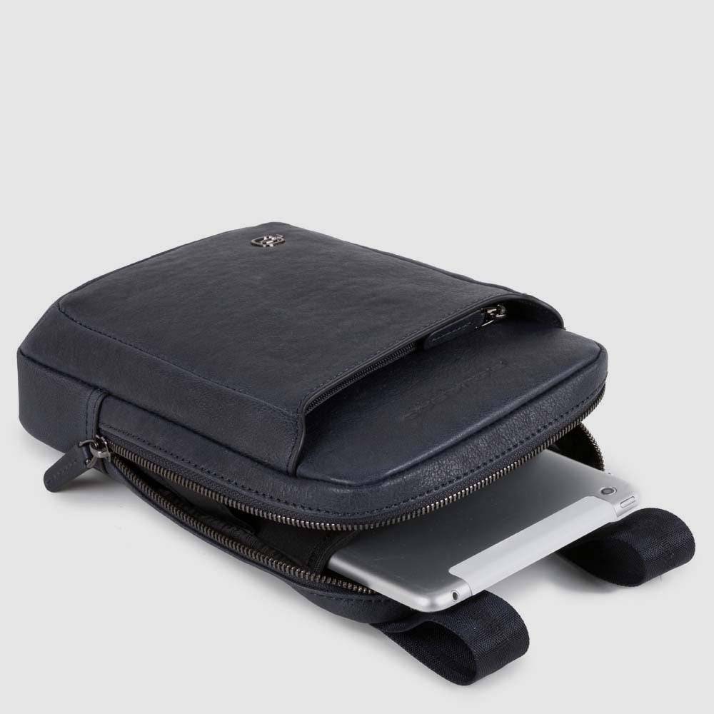 Piquadro Pocket crossbody bag with iPad®mini compartment In Linea