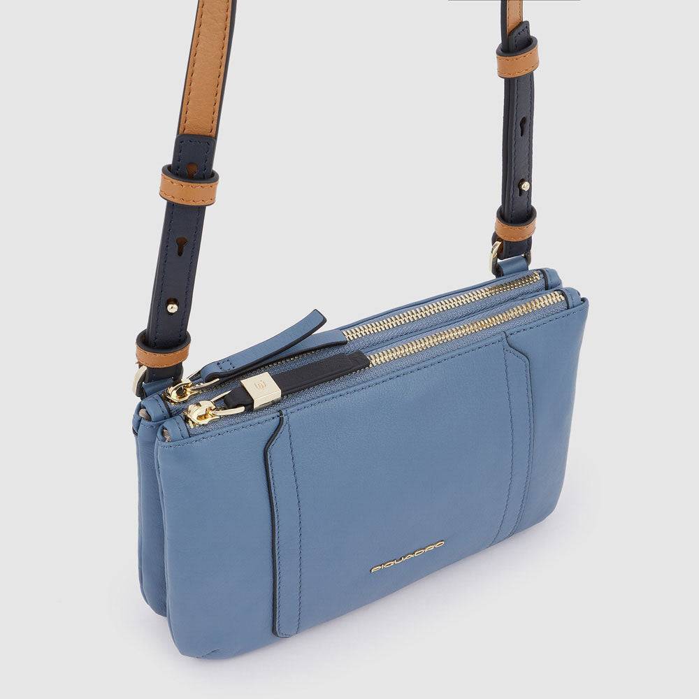 Piquadro Women’s clutch with removable shoulder strap Consegna Veloce