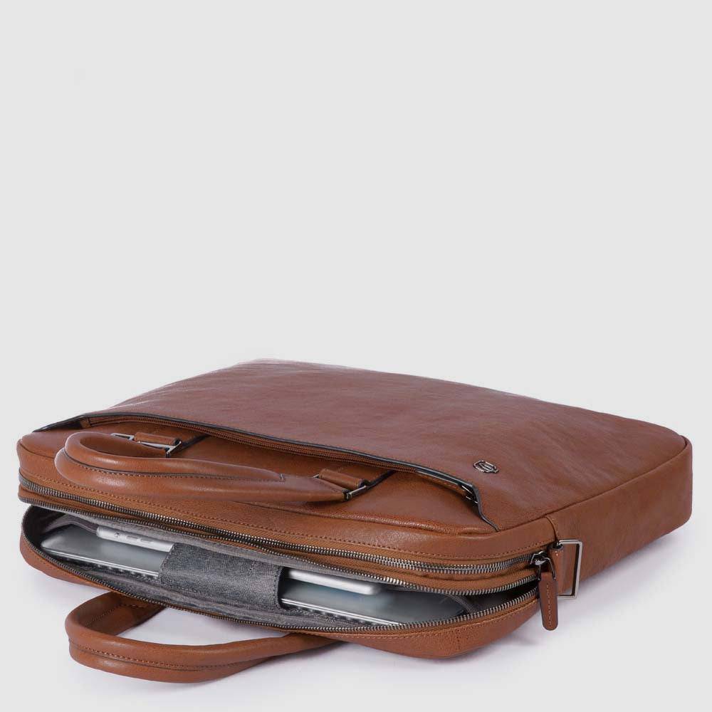 Piquadro Two-handle briefcase with two 10.5"/9.7" laptop Sottocosto