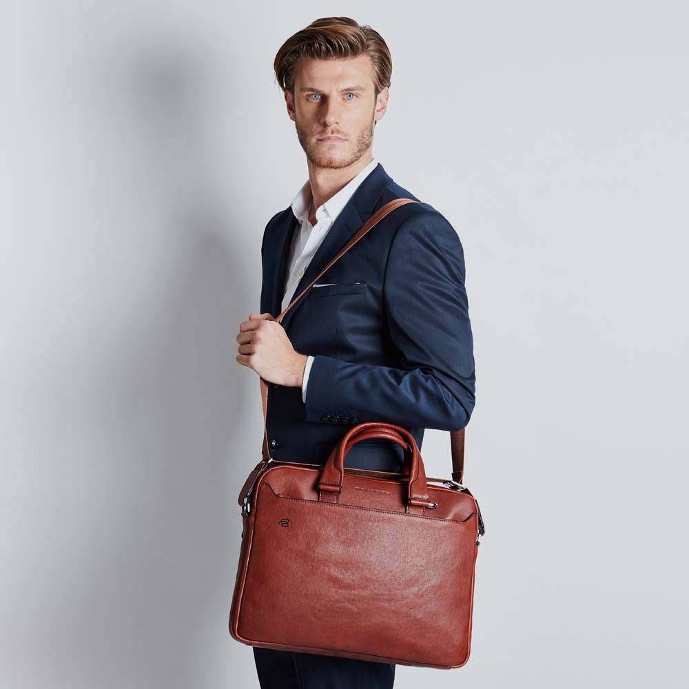 Piquadro Two-handle briefcase with two 10.5"/9.7" laptop Sottocosto