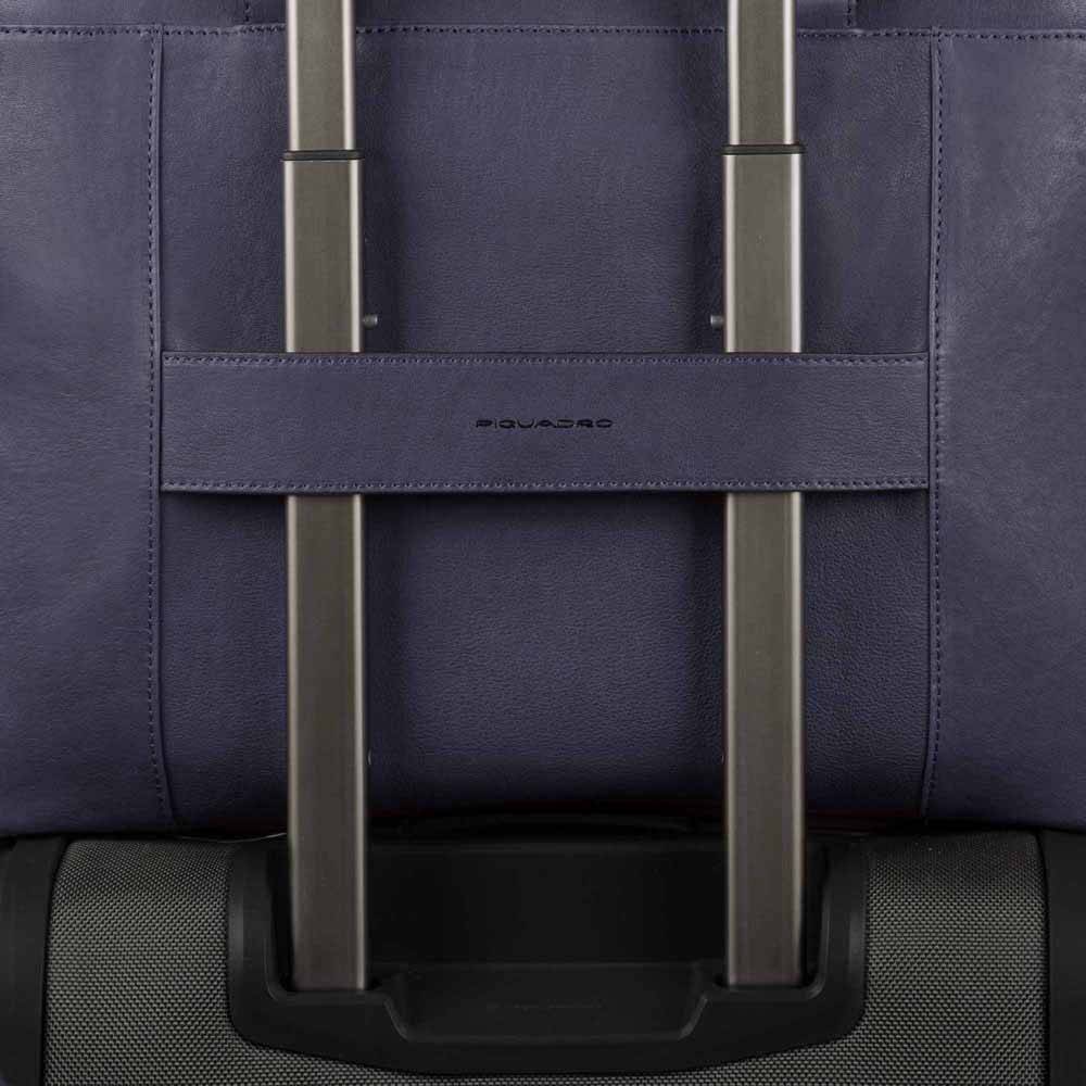 Piquadro Expandable, slim computer bag 15" Economico