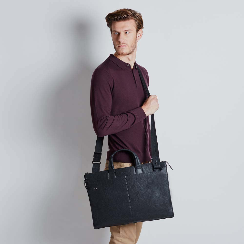 Piquadro Slim expandable laptop briefcase with 10.5 - 9.7 In Vendita