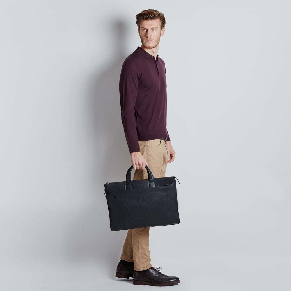 Piquadro Slim expandable laptop briefcase with 10.5 - 9.7 In Vendita