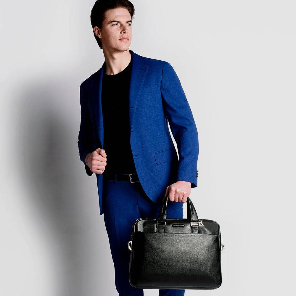 Piquadro Computer portfolio briefcase Saldi Di Fabbrica
