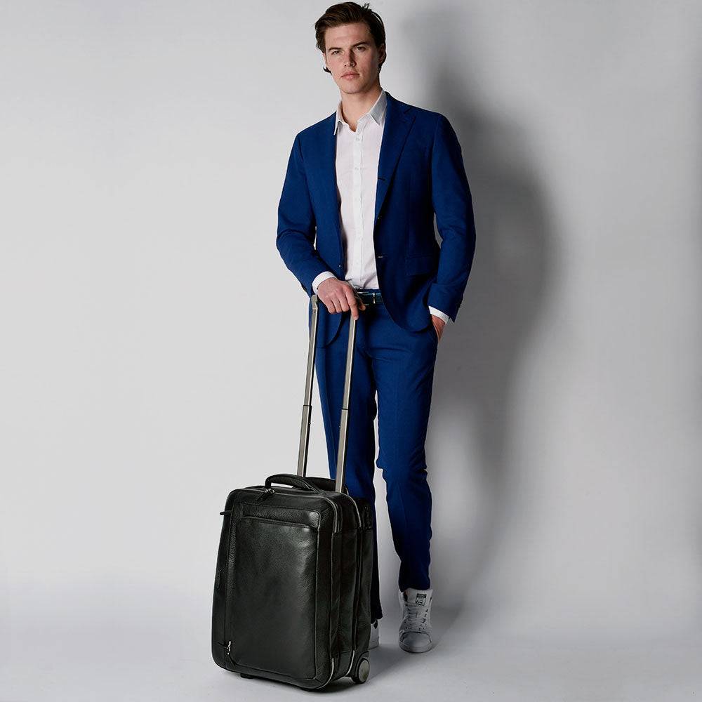 Piquadro Cabin trolley with double computer and Vendite Flash