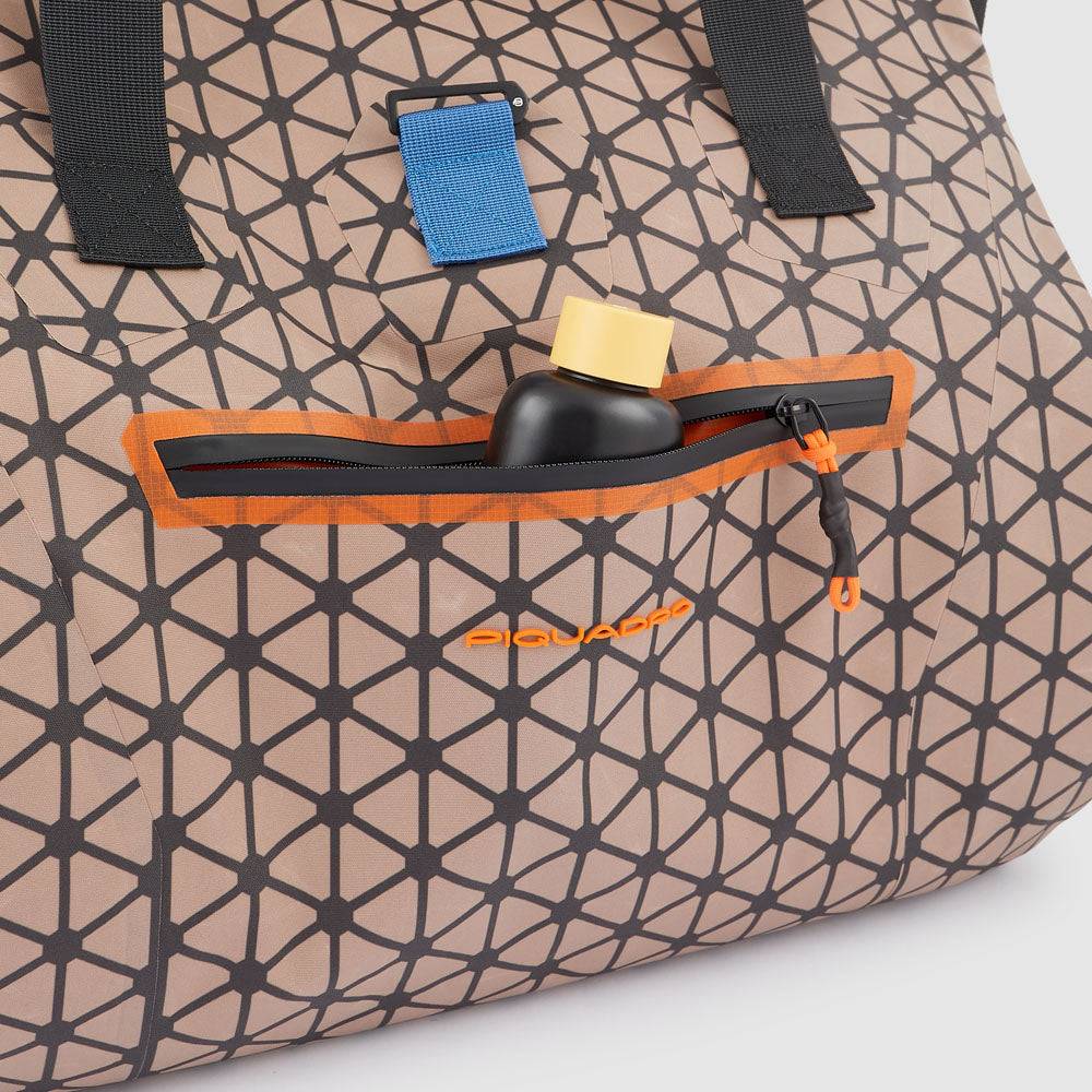 Piquadro waterproof duffel bag with latch roll top, Moda
