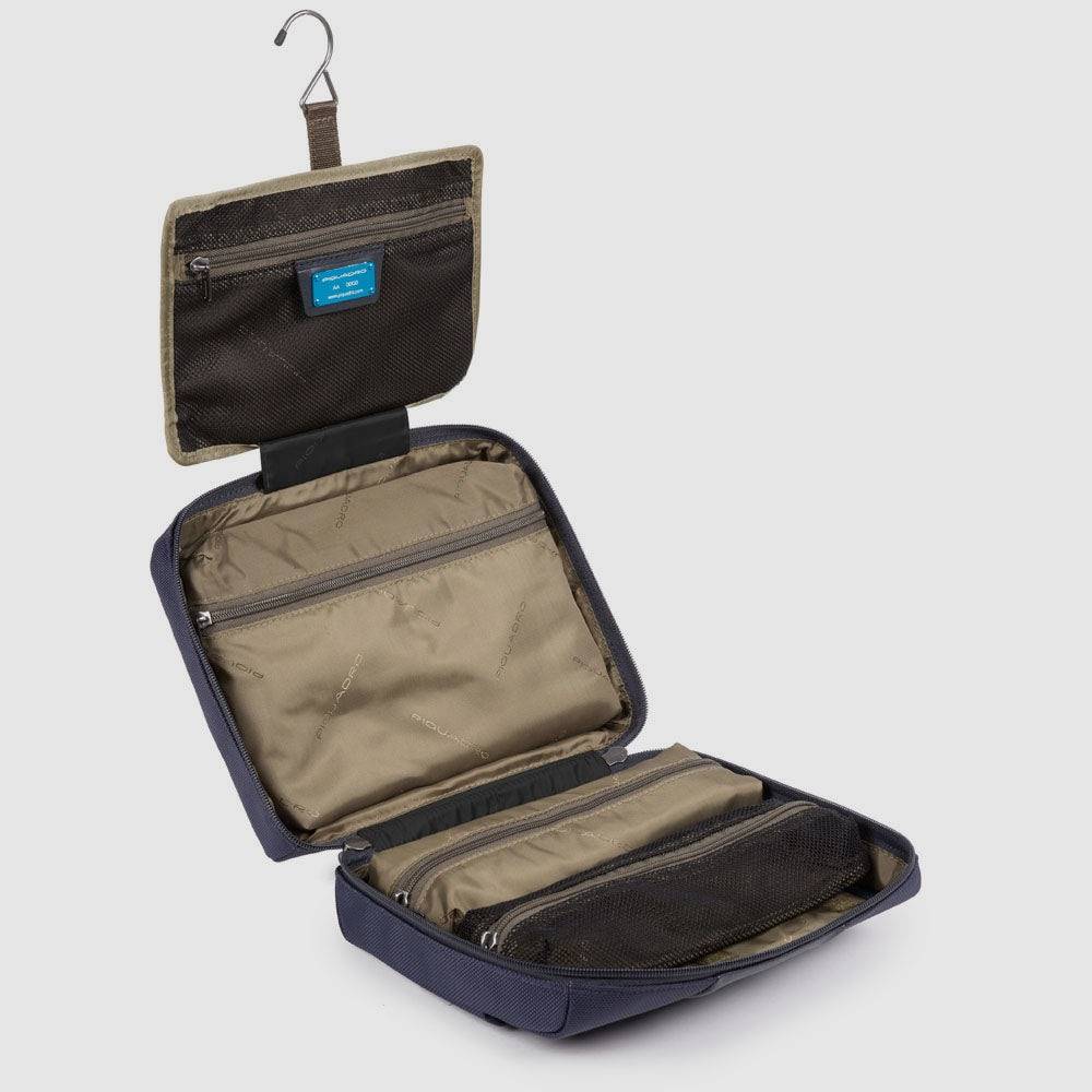 Piquadro Hanging toiletry bag in recycled fabric Shopping Online
