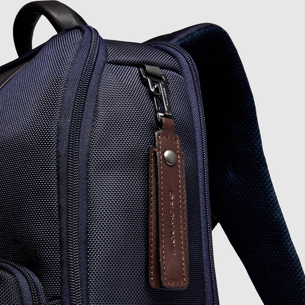 Piquadro Travel computer backpack 15,6" in recycled fabric Sconto