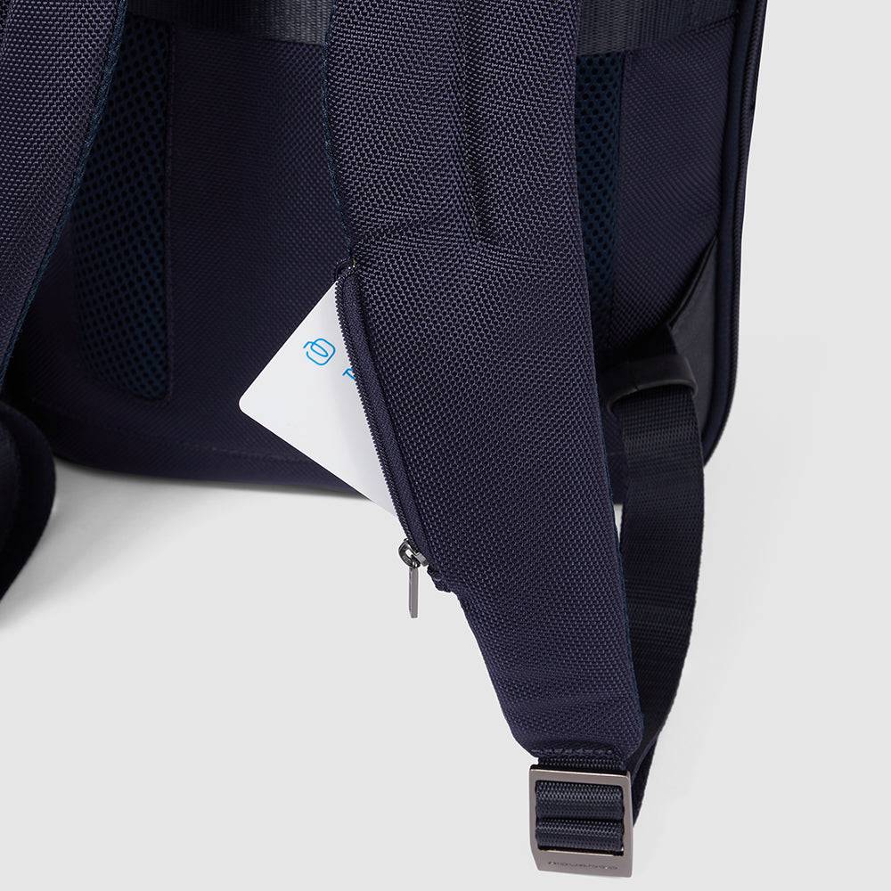 Piquadro Slim computer backpack 15,6" in recycled fabric I Più Venduti