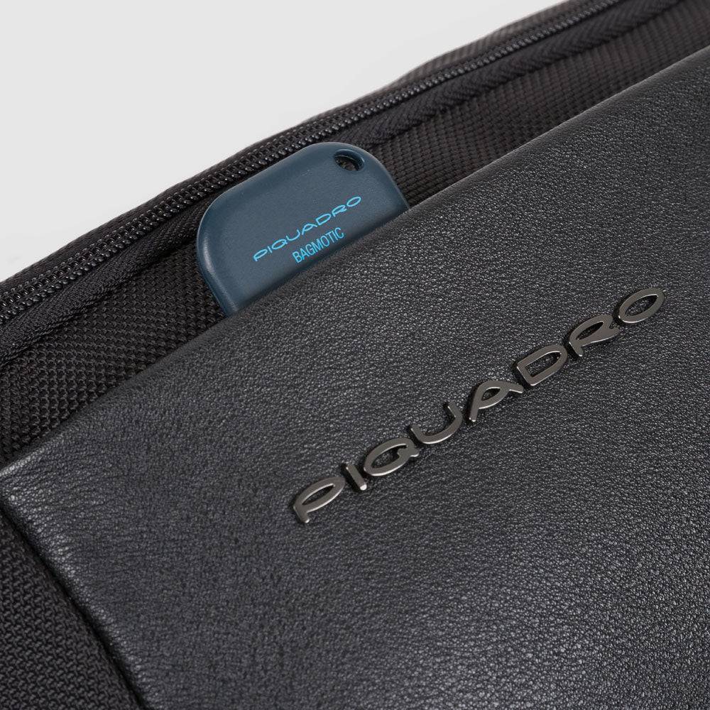 Piquadro Waist bag in recycled fabric and leather Nuova