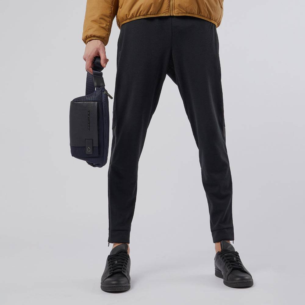 Piquadro Waist bag in recycled fabric and leather Nuova