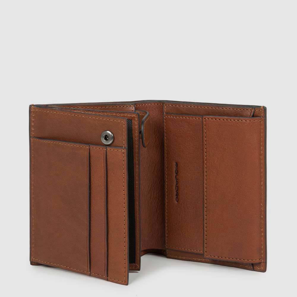 Piquadro Men’s wallet with coin pocket, credit card facilit Vendita