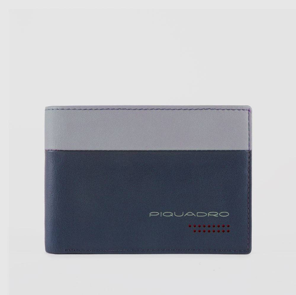 Piquadro Men’s wallet with flip up ID window, coin pocket Affare Del Giorno