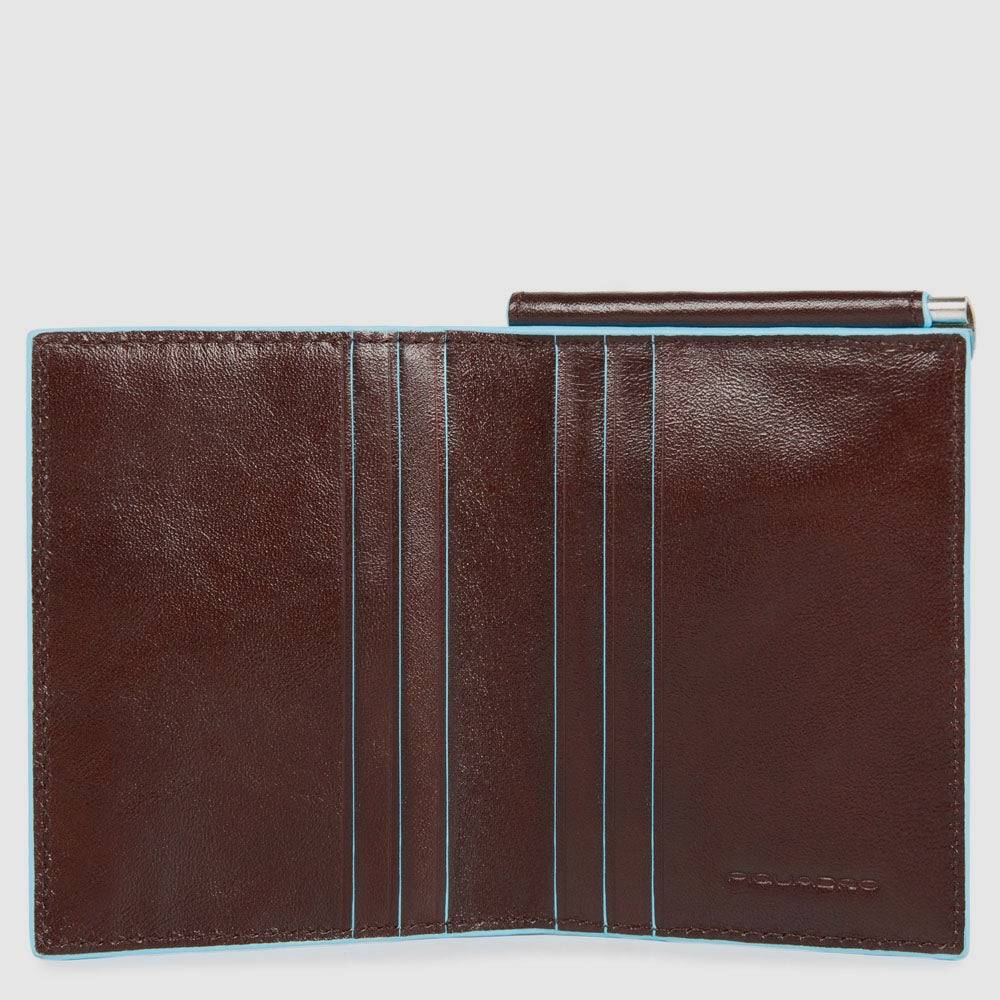 Piquadro Men’s vertical wallet samll with money clip Novità