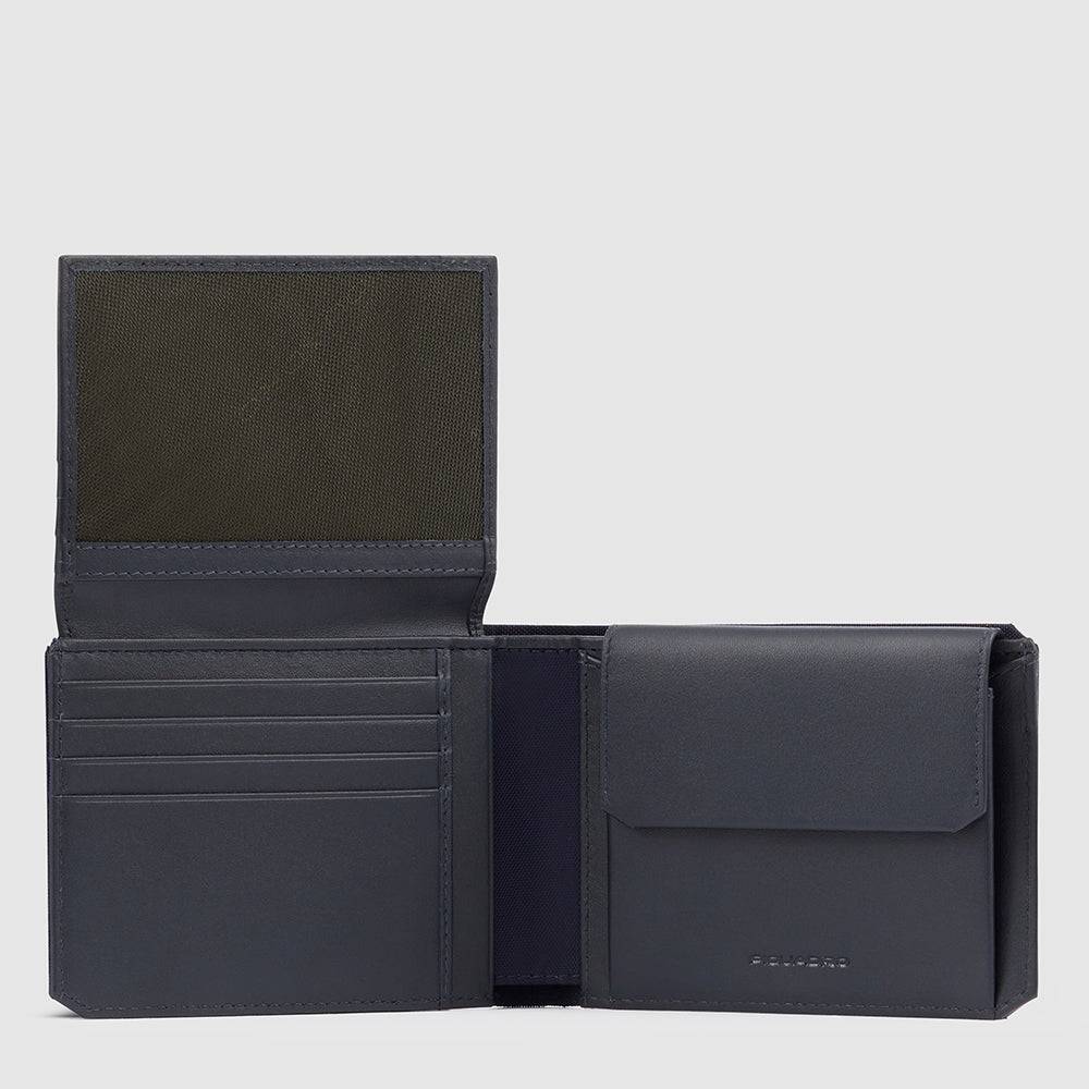 Piquadro Men’s wallet with flip up ID window Sconto
