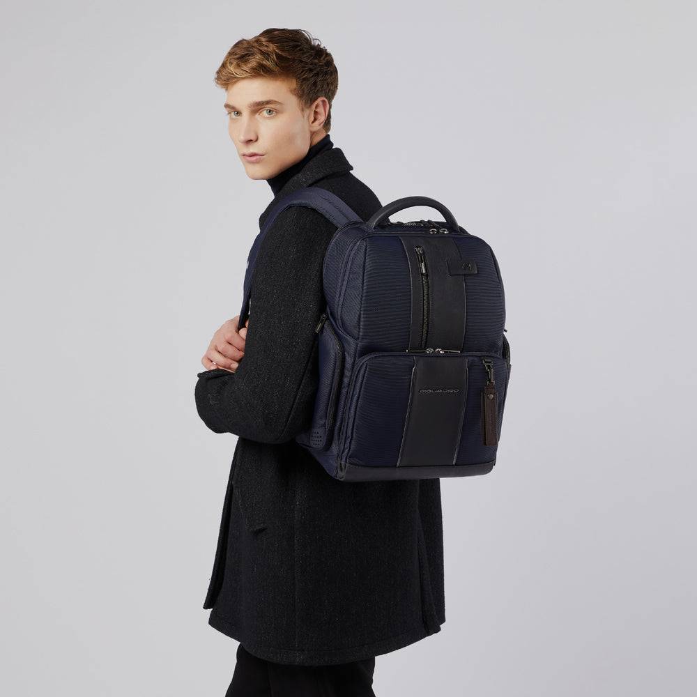 Piquadro PC and iPad backpack in recycled fabric with CONNE I Più Venduti