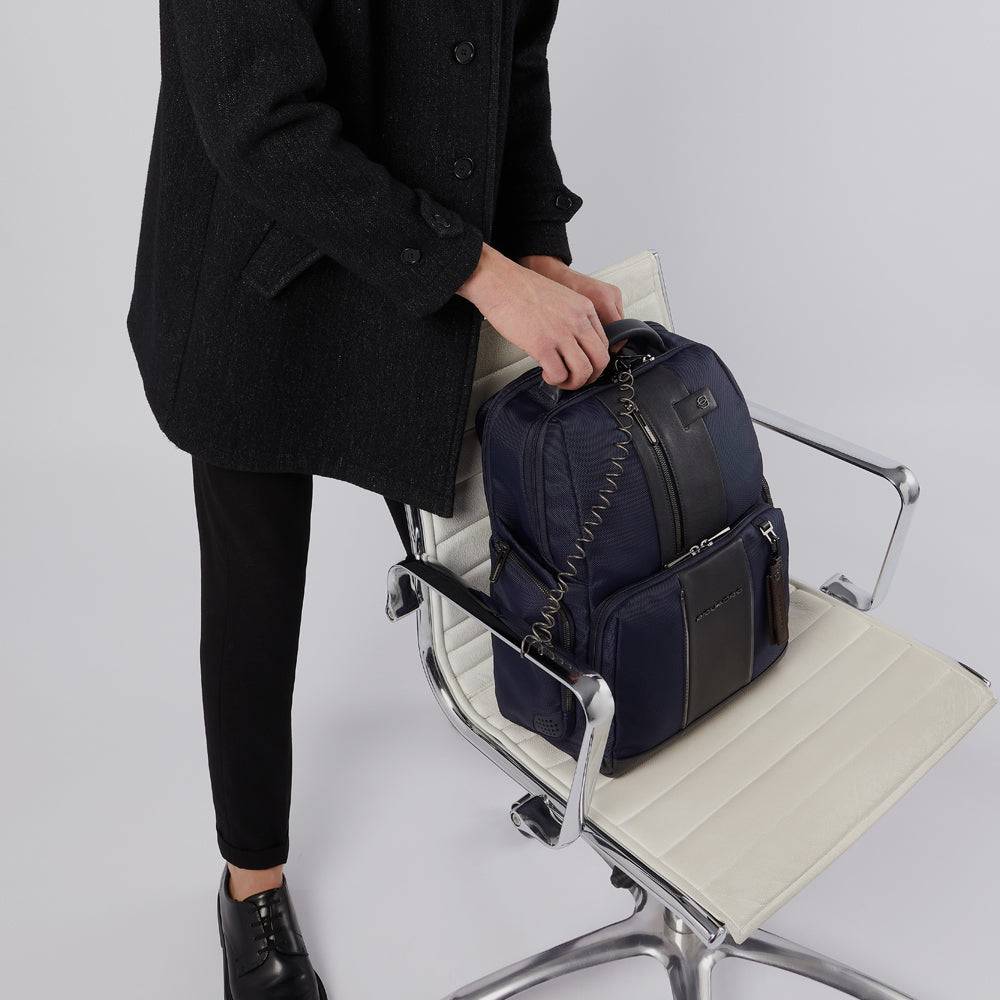 Piquadro PC and iPad backpack in recycled fabric with CONNE I Più Venduti