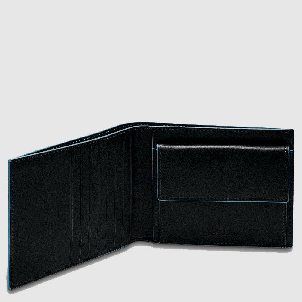 Piquadro Men’s wallet with coin case and credit card slots Negozi Online