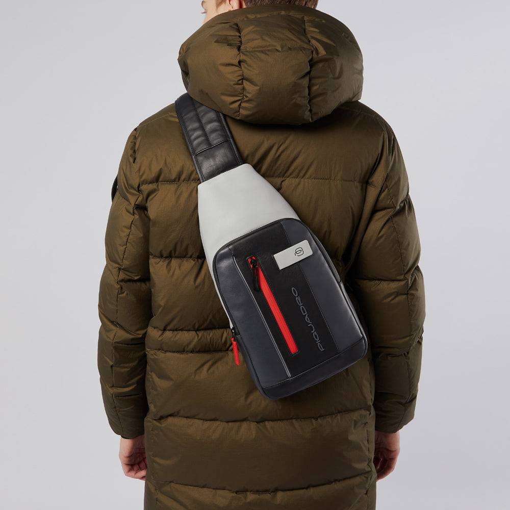 Piquadro Mono sling bag with LED light In Saldo