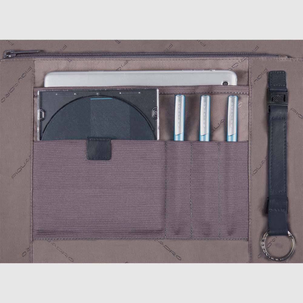 Piquadro Flap-over, expandable computer bag 15" 2025