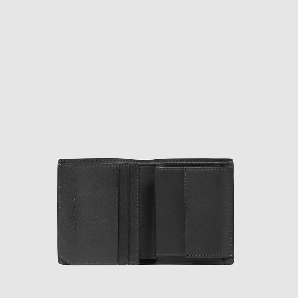 Piquadro Vertical men’s wallet with coin pocket Outlet