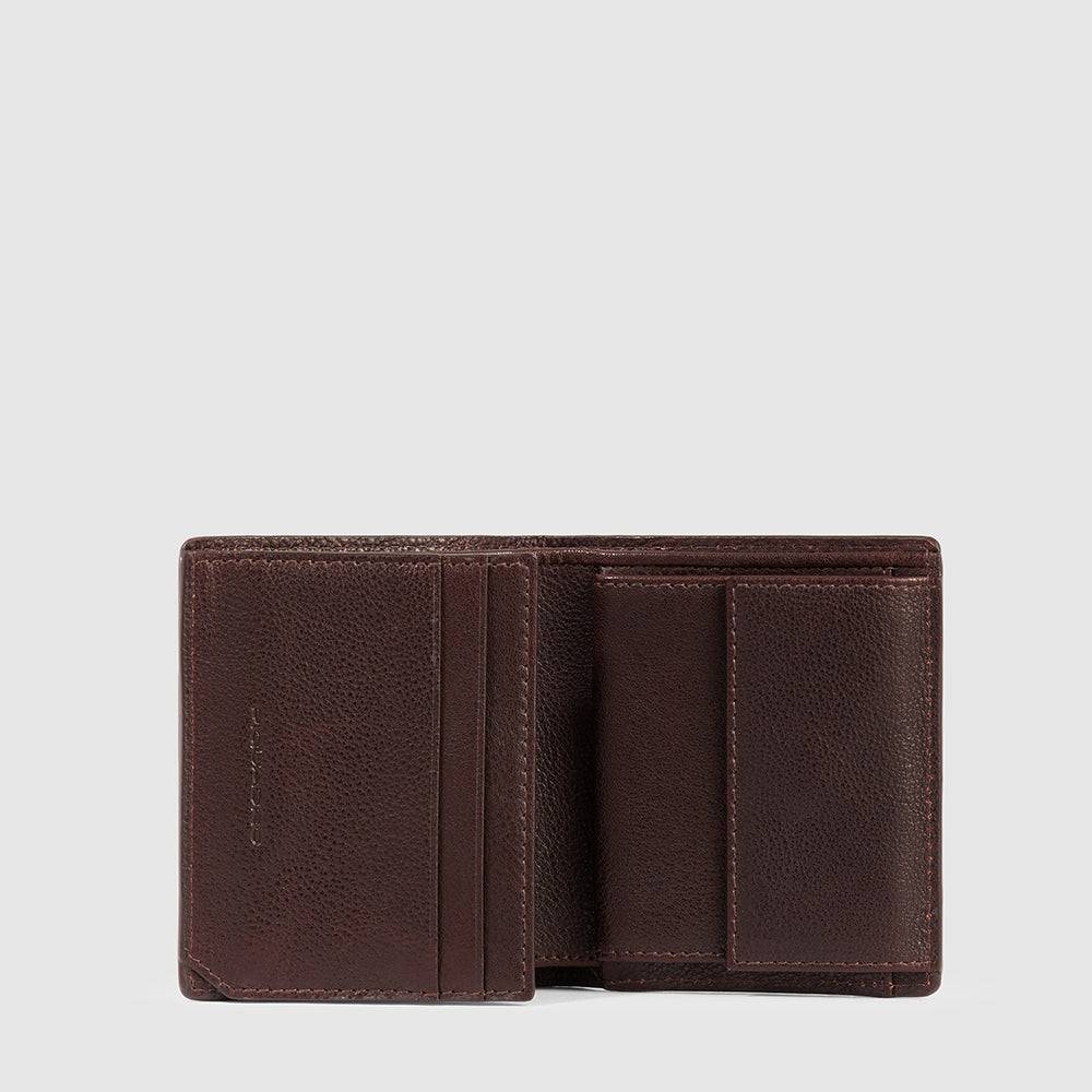 Piquadro Vertical men’s wallet with coin pocket In Vendita