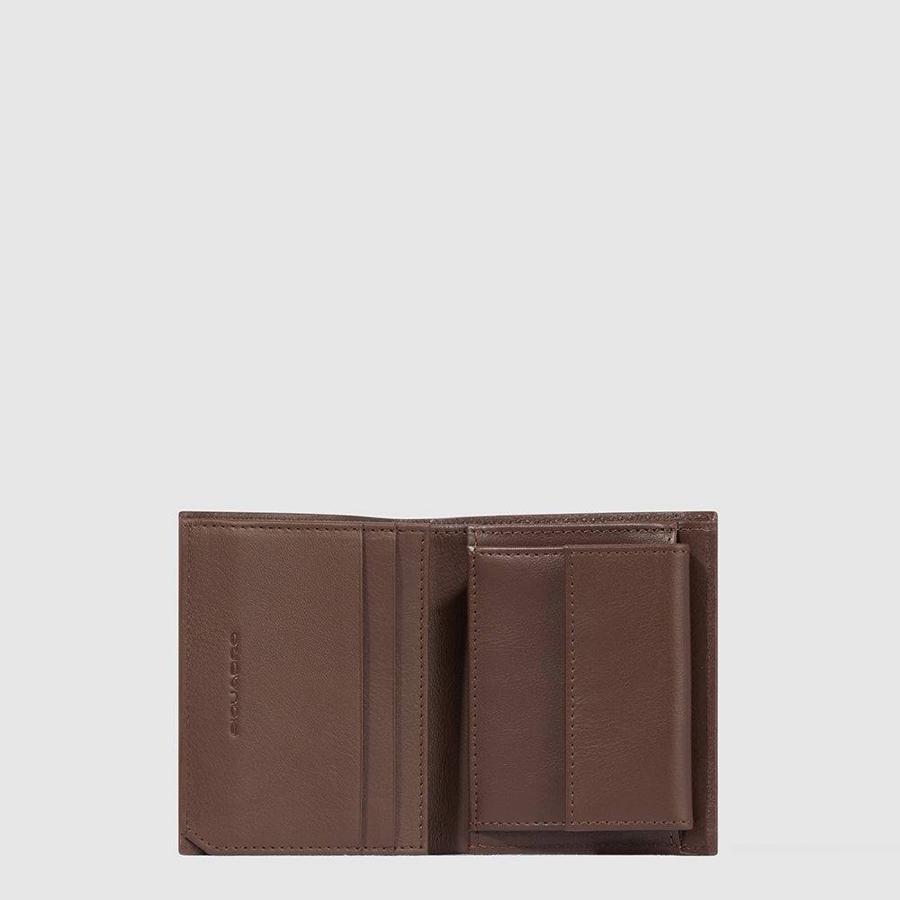 Piquadro Vertical men’s wallet with coin pocket Soddisfazione Garantita
