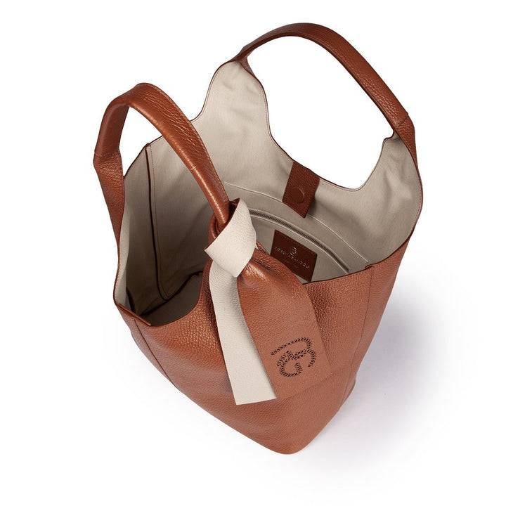 Roberta Gandolfi Maia Tote borsa hobo in pelle martellata Shopping Online