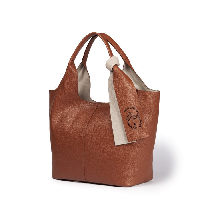 Roberta Gandolfi Maia Tote borsa hobo in pelle martellata Shopping Online