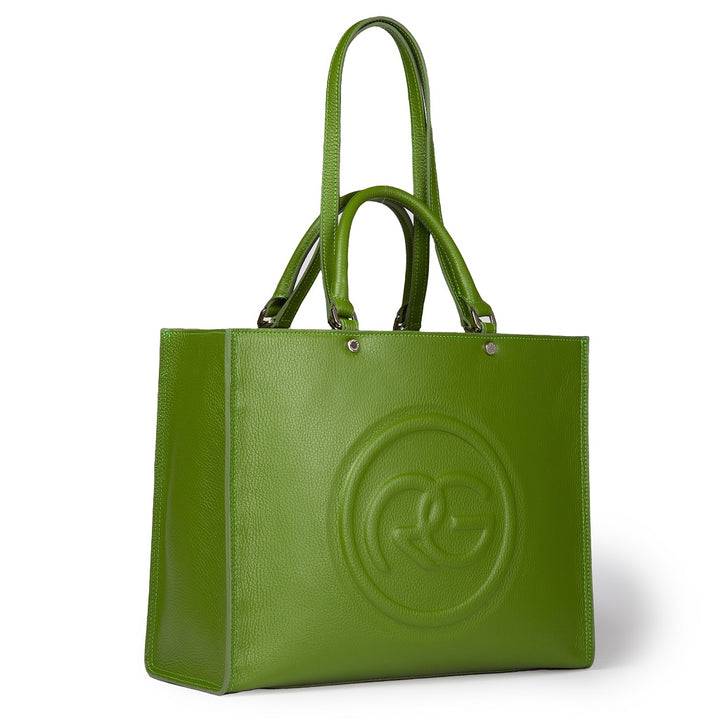 Roberta Gandolfi Roberta Pelle Large Borsa a mano in pelle con doppi spallacci per essere portata a spalla e tramezza Latest fashion