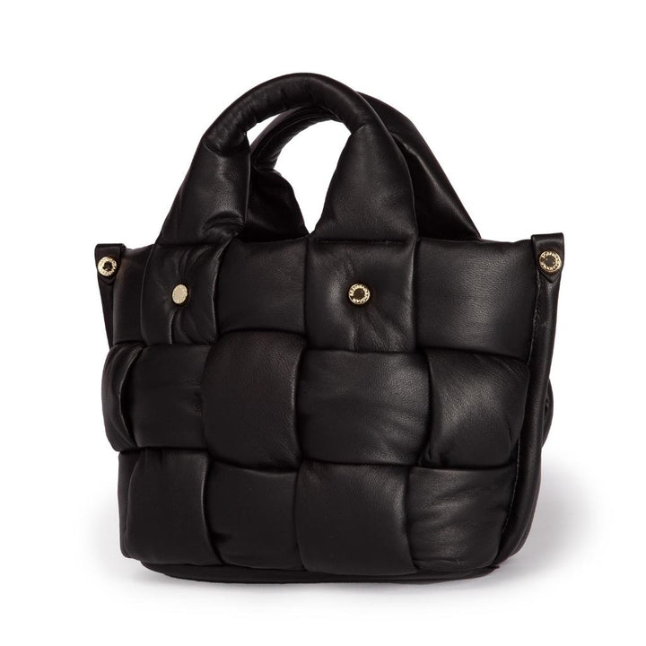 Roberta Gandolfi Greta Mini Nappa borsa in soffice pelle di agnello imbottita ed intrecciata a mano Qualità