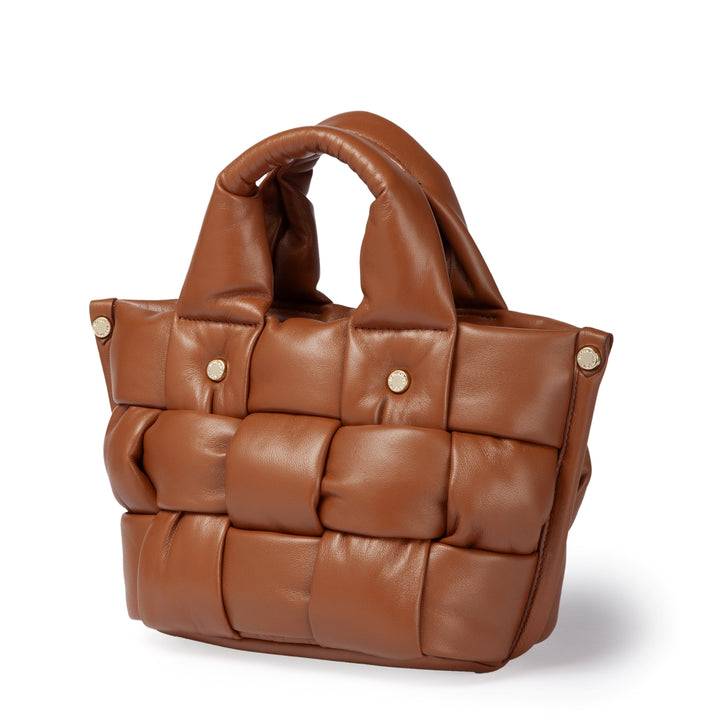 Roberta Gandolfi Greta Mini Nappa borsa in soffice pelle di agnello imbottita ed intrecciata a mano Promozione Limitata