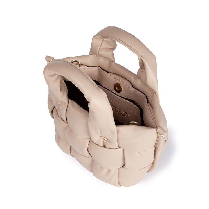 Roberta Gandolfi Greta Mini Nappa borsa in soffice pelle di agnello imbottita ed intrecciata a mano Novità