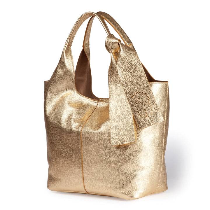 Roberta Gandolfi Maia Tote borsa hobo in pelle martellata Prezzo Ridotto