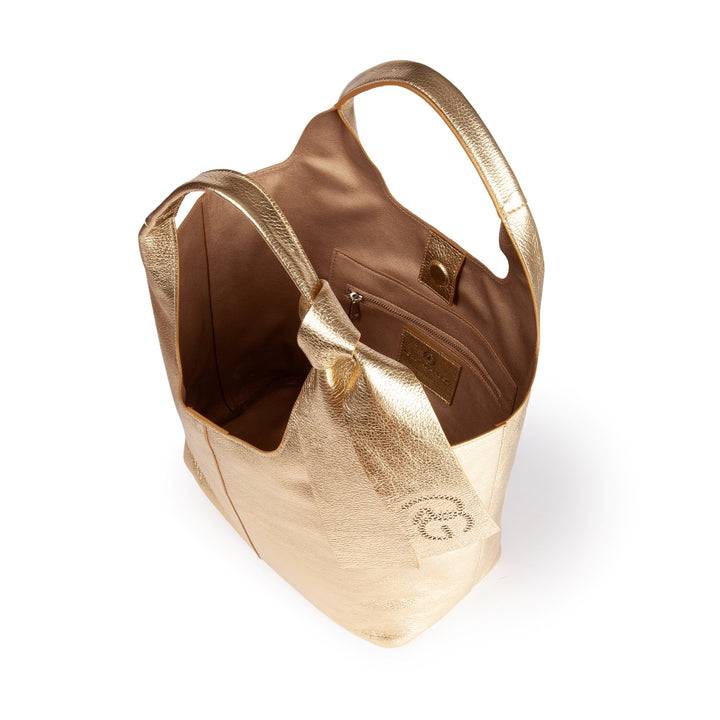 Roberta Gandolfi Maia Tote borsa hobo in pelle martellata Prezzo Ridotto