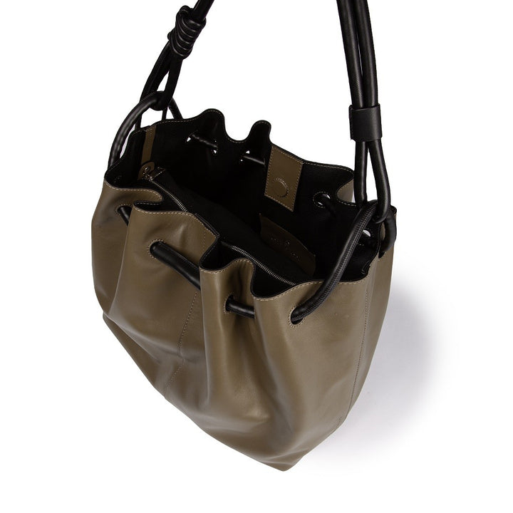 Roberta Gandolfi Gisella Large borsa con doppia portabilità mano o spalla in morbido vitello Qualità