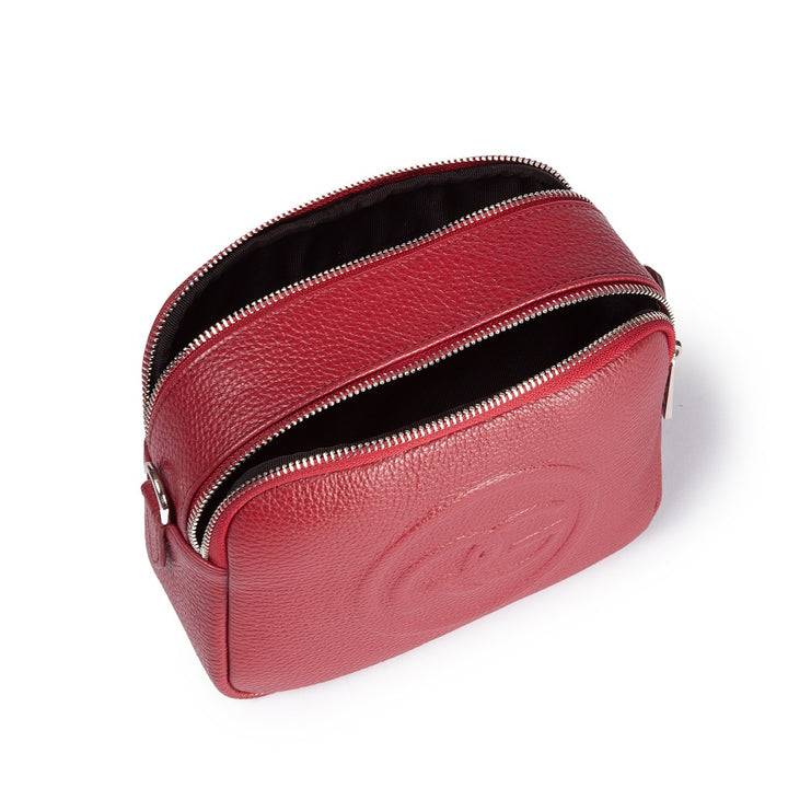 Roberta Gandolfi Roberta Pelle camera e crossbody in pelle con doppio scomparto e tracolla staccabile Presa