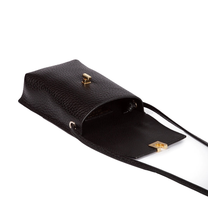 Roberta Gandolfi Elodie minibag and phoneholder in pelle con pratica tasca esterna e tracolla regolabile In Vendita