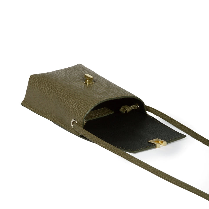 Roberta Gandolfi Elodie minibag and phoneholder in pelle con pratica tasca esterna e tracolla regolabile Saldi