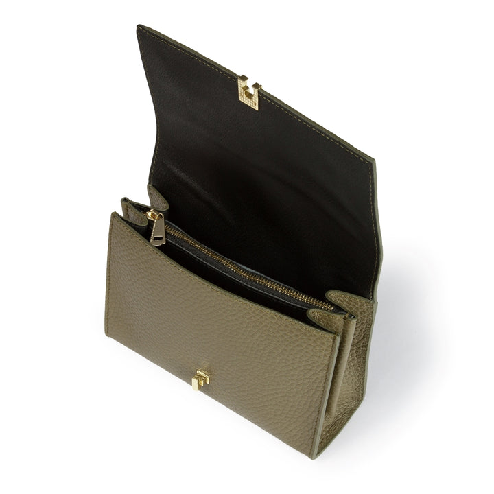 Roberta Gandolfi Elodie compact crossbody borsa in pelle con tramezza interna e tasca esterna con tracolla staccabile e regolabile Vendita Economica